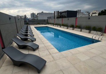 VENTA MONOAMBIENTE AL FRENTE BALCON ***APTO CREDITO BANCARIO*** PILETA, GYM, PARRILLA, SUM 